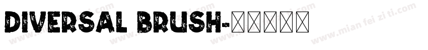 Diversal Brush字体转换